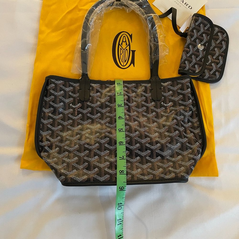 ❌SOLD❌ New GOYARD Anjou Mini Black Reversible Tote - Picture 13 of 16